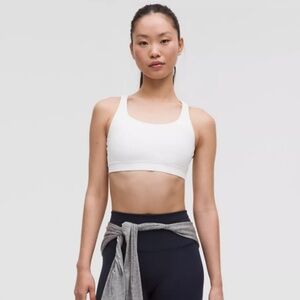 NWT Lululemon Energy Bra - White, Size 2